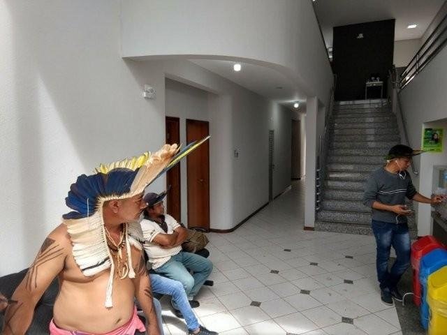 Funai foi jogada "lá para o fim das prioridades", avalia coordenador em MS Em abril de 2018, índios foram até sede da Funai, na Capital e pediram saída do coordenador regional, Paulo Rios (Foto/Arquivo: Liniker Ribeiro)