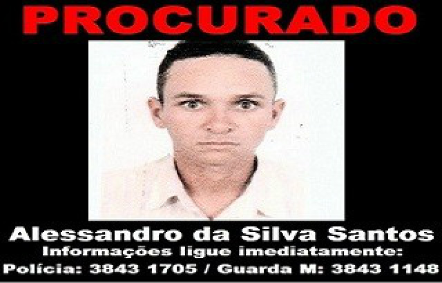 O assassino era procurado pela policia do estado de São Paulo que publicou vários cartazes com a foto do foragido (Foto: Divulgação) 