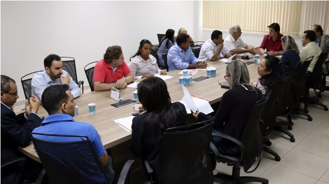 Reunião sobre a Zona Azul realizada em abril (Foto/Assessoria)