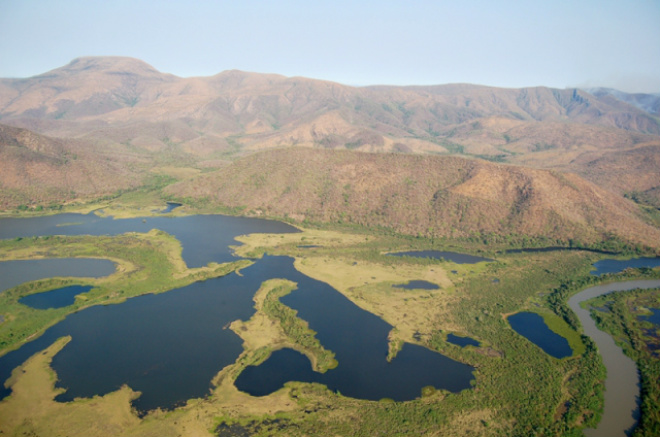 Serra do Amolar, região de fronteira entre os pantanais de MS e MT (Foto: André Siqueira/ecoa) 