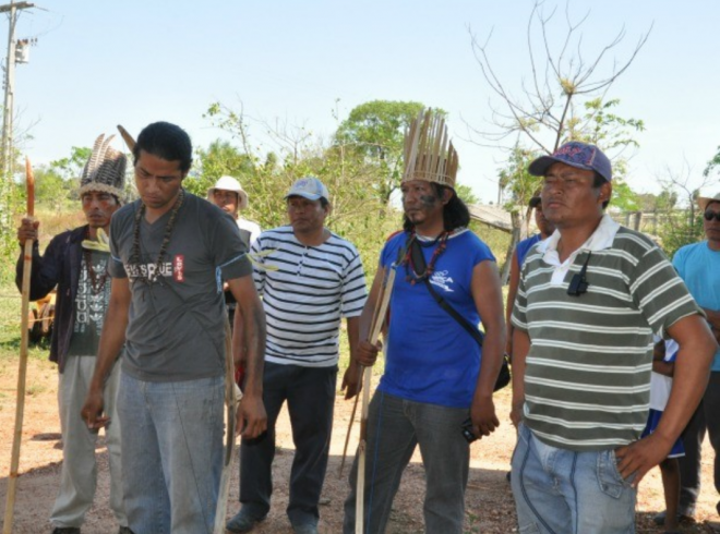 Indígenas ocupam a chácara Boa Esperança desde 9 de outubro. (Foto: Tatiane Queiroz/ G1 MS)