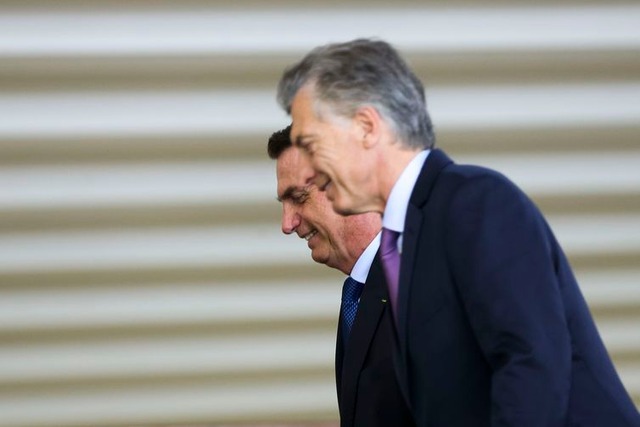 Novo tratado de extradição Brasil - Argentina agiliza trâmites O presidente Jair Bolsonaro recebe o presidente da Argentina, Mauricio Macri, para almoço no Palácio do Itamaraty. - Marcelo Camargo/Agência Brasil