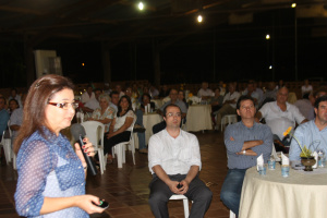 Maria Stella Lemos de Melo Saab, durante fórum promovido pelo Sindicato Rural de Três Lagoas, abordou o tema 