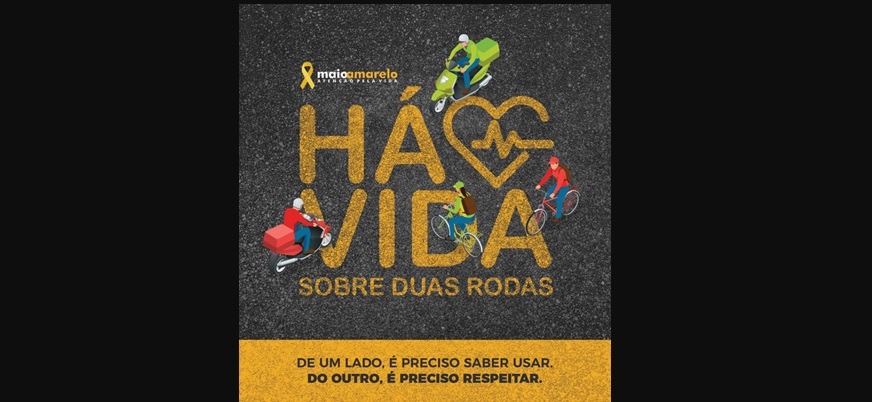 Maio Amarelo” tem diversas atividades de conscientização durante todo o mês (Divulgação/Assessoria).