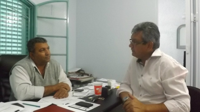 O sindicalista Nivaldo da Silva Moreira, disse ao diretor do Perfil News que a empresa Viobras através do SINTIESPAV está selecionando currículos para contratação imediata (Foto: Fábio Jorge)