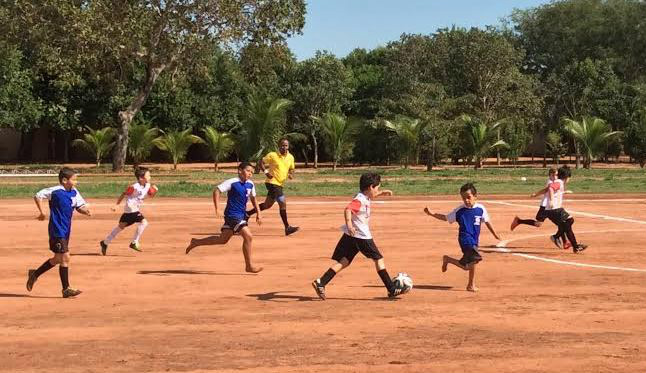 Os jogos foram disputados por crianças de oito a dez anos. (foto: Divulgação)