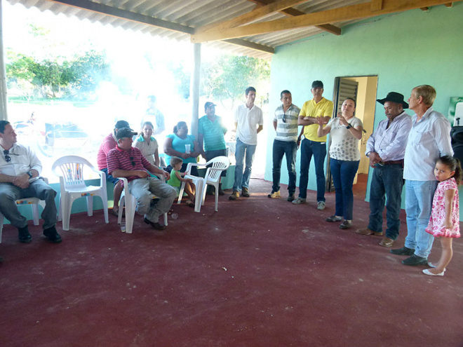 O centro comunitário foi construído com os recursos do Programa de Desenvolvimento Rural e Territorial (PDRT), realizado pela Fibria (Foto: Divulgação/Assecom)