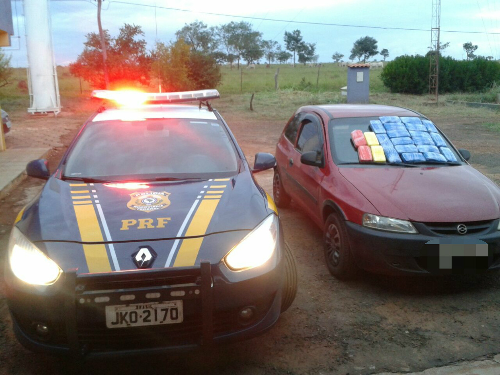 23 kg de cocaína apreendidos no km 89 da BR-158. (Foto: Assessoria)