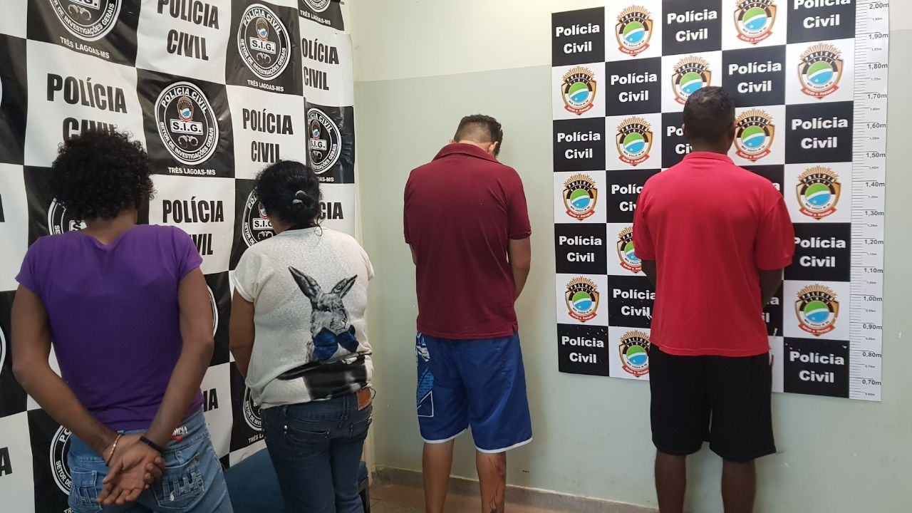 Em Três Lagoas, já passa de 10 o número de presos em operação policial Acusados foram levados para a 1ª delegacia de Polícia Civil. (Fotos: Ricardo Ojeda/Perfil News).