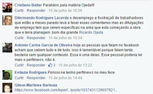 Comentários proliferam nas redes sociais, enfatizando o desemprego e a falta de oportunidade de trabalho ao desempregado local (Reprodução)