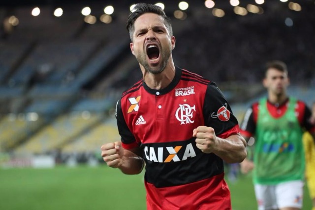 Diego marcou o gol do Flamengo. (Foto: Flamengo / Divulgação)