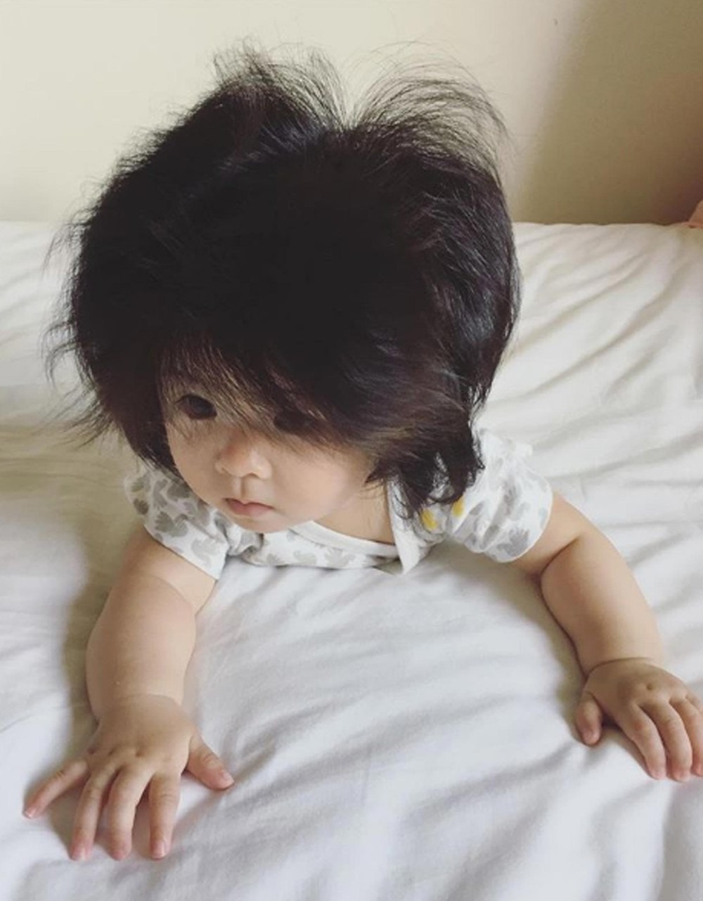 Japonesa é novo 'bebê cabeludo' da Web Japonesa é novo 'bebê cabeludo' da Web