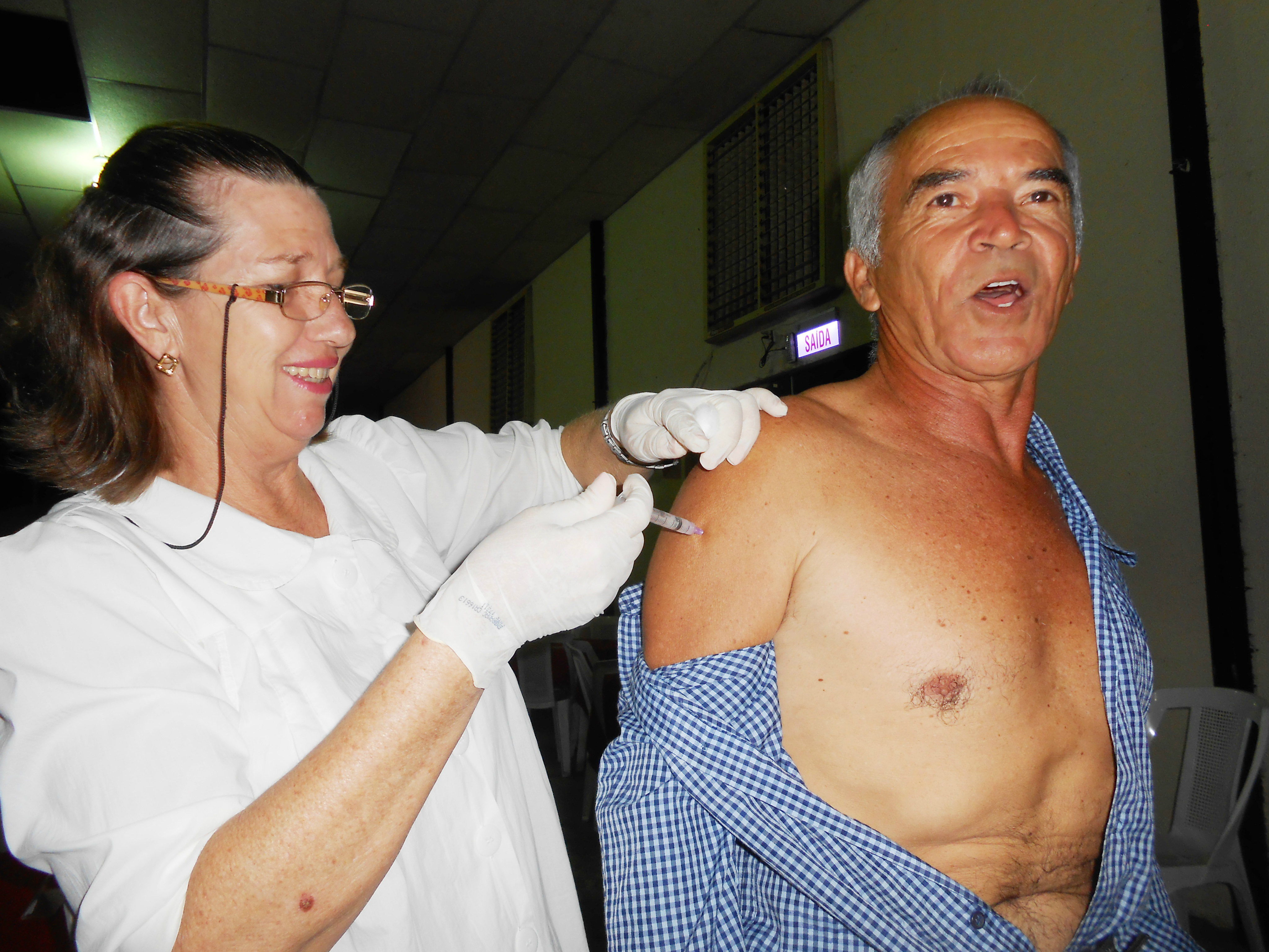 Vacinação contra a gripe é prorrogada em pelo menos seis estados e no DF Campanha de vacinação em Três Lagoas. (Foto: Assessoria de Comunicação da Prefeitura de Três Lagoas)