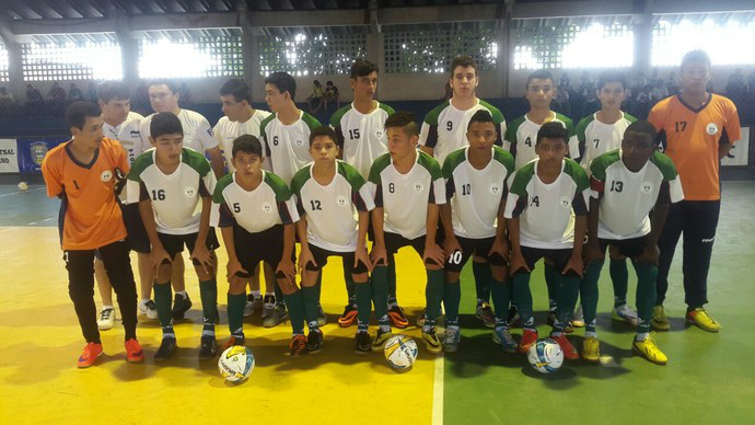 Seleção sul-mato-grossense de futsal sub-15 (Foto: Mauro Ferrari/FFSMS)
