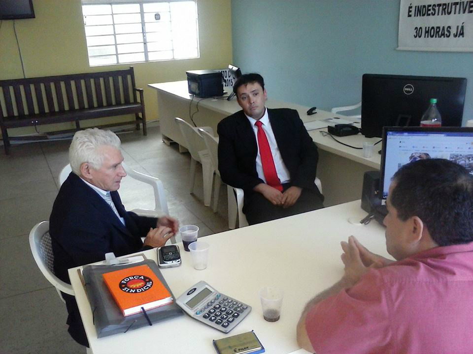 Sindicato da Enfermagem recebe visita do COREN-MS O presidente do Sindicato dos Enfermeiros, Técnicos e Auxiliares de Três Lagoas, João Carvalho, esteve reunido, nesta sexta-feira, 22, com o presidente interventor, Diogo Nogueira do Casal e o conselheiro interventor. (Foto: Assessoria)