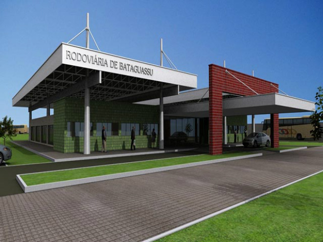 Conquistada Rodoviária para município de Bataguassu A nova rodoviária de Bataguassu vai ser construida numa área próximo a saída para cidade de Campo Grande - MS na BR 267 (Foto: Cidades na Web)