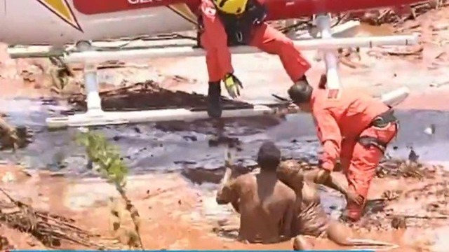 Sobe para 11 o número de mortos de tragédia em Brumadinho Foto reprodução