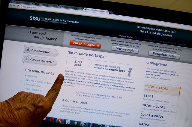 Prazo para inscrição no Sisu termina hoje Foto: Agência Brasil