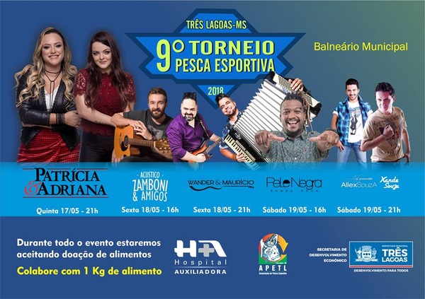 9ª edição do Torneio de Pesca Esportiva começa na quinta-feira Premiação inclui lanchas e equipamentos náuticos (Foto: cartaz de divulgação)
