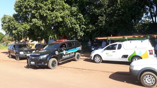 Polícia Civil de Três Lagoas e agentes da Elektro fizeram, em maio, ação para indiciar eletrotraficantes na cidade. Foto: Arquivo/Perfil News