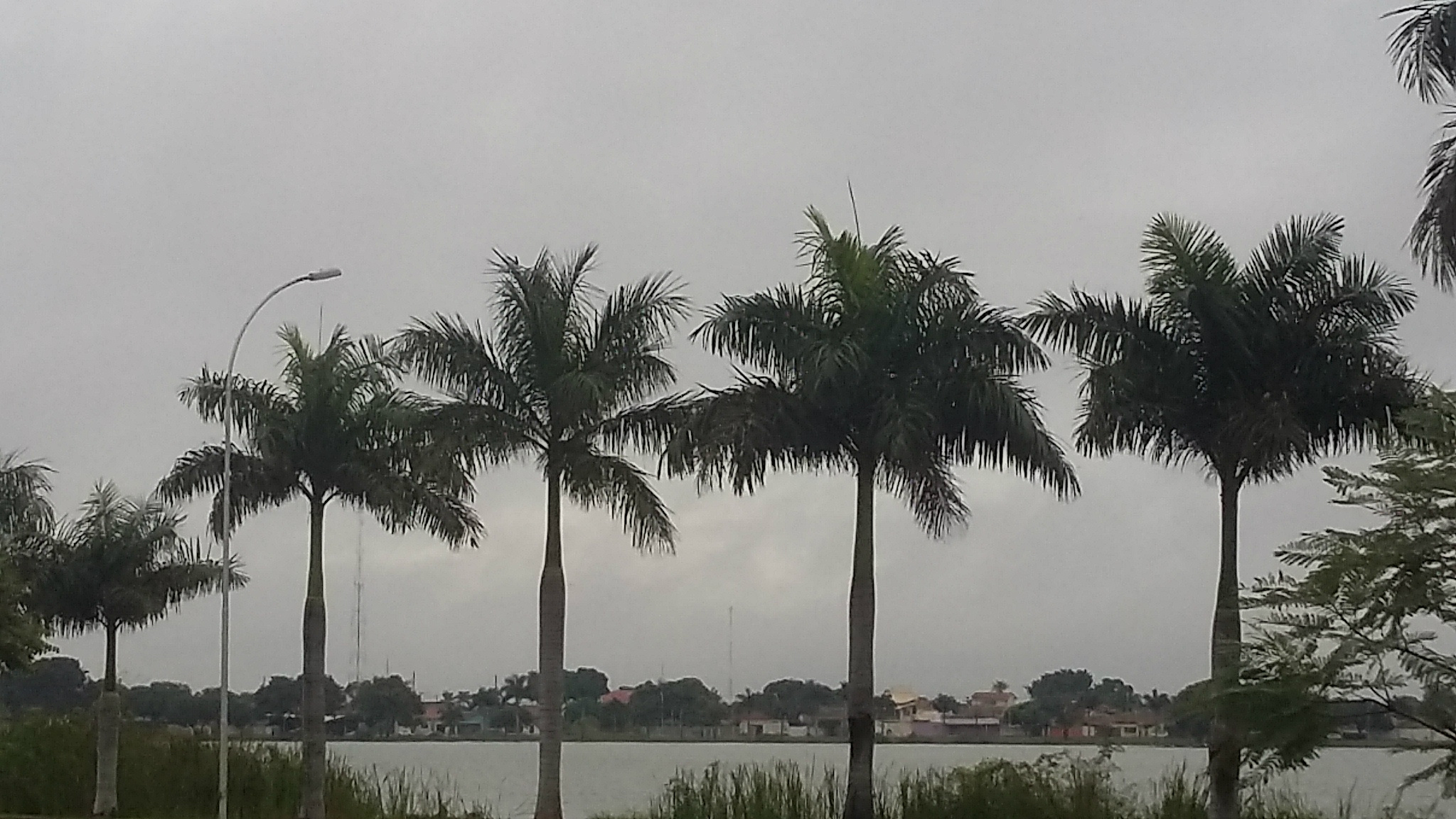 Céu nublado com poucas nuvens na manhã desta segunda-feira em Três Lagoas. (Foto: Patrícia Miranda)