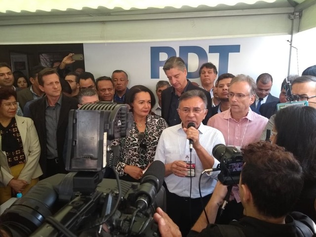 PDT confirma candidatura do juiz Odilon ao governo de MS Odilon de Oliveira em convenção do PDT em Campo Grande, MS (Foto: Rodrigo Grando/ TV Morena)