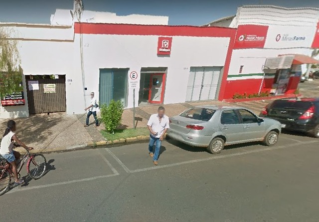Bradesco confirma furto a agência em Três Lagoas Agência que foi furtada no sábado fica na rua Bruno Garcia. Reprodução Google.