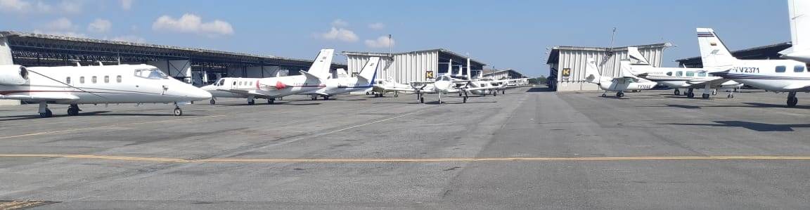 Diário na Venezuela Aeroporto Executivo de Caracas, na Venezuela. Foto: André Sório.