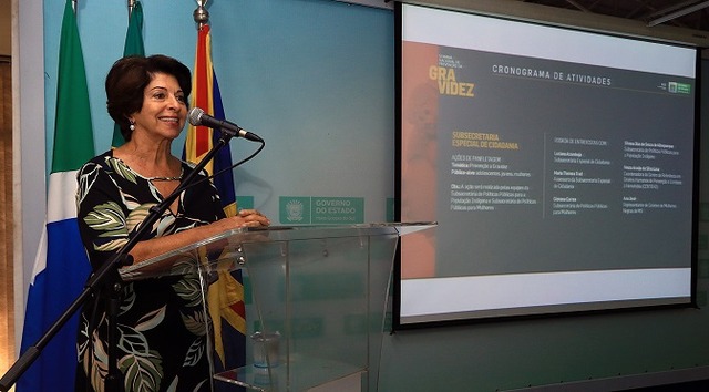 Governo do Estado lança Campanha de Prevenção da Gravidez na Adolescência A autora da Lei que criou a Semana, Marisa Serrano, participou do lançamento da campanha