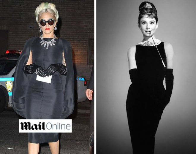 Lady Gaga aparece vestida de "Bonequinha de Luxo" Lady Gaga com look à lá Bonequinha de Luxo