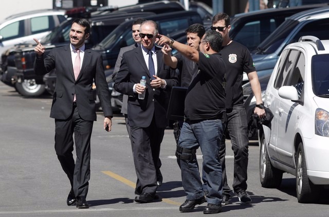 Nuzman chega à Polícia Federal do Rio para prestar depoimento (Foto: Reuters)