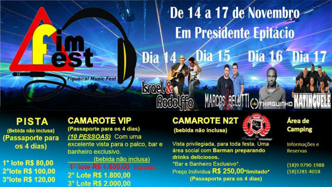 Fim Fest anima a Estância Turística de Presidente Epitácio