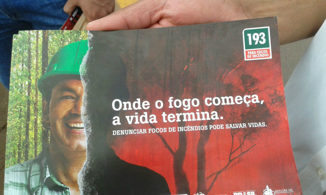 Fibria participa de ação de conscientização contra queimadas Fibria participa de ação de conscientização contra queimadas