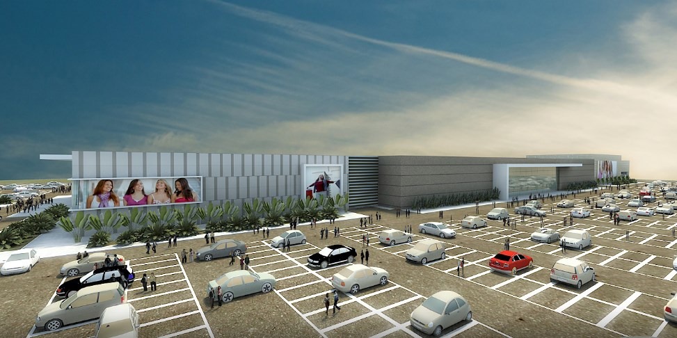 Planejamento se confirma e Shopping Três Lagoas deve ser entregue aos lojistas até o meio do ano Projeto da área externa do Shopping: sonho que vai se tornando real. Reprodução site Argo