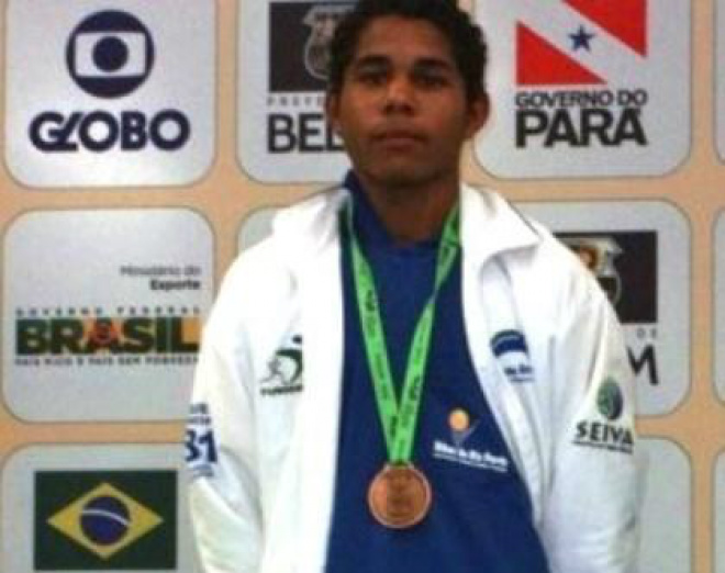 Edemilson de Jesus Bruno, foi bronze na categoria cadete (Divulgação: Fundesporte)