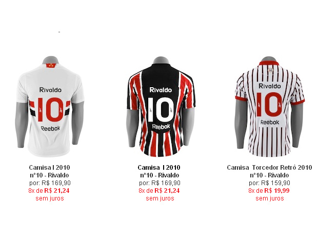 Torcedor tricolor já pode comprar as camisas que serão usadas pelo craque (Foto: Divulgação/Site Oficial)