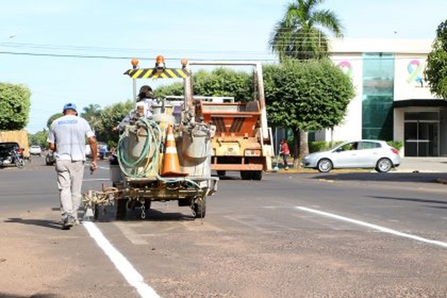 Diretoria de Trânsito segue trabalhos de manutenção de vias urbanas