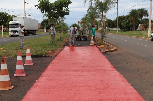 Obras da Ciclovia da Avenida Filinto Muller já estão em fase final Nova fase da ciclovia está quase completa. Foto: Divulgação