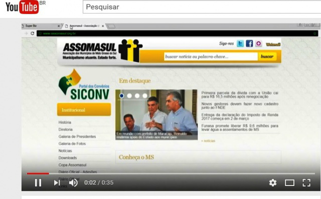 Vídeo publicado pelo invasor tem 35 segundos de duração. (Foto: Reprodução/ YouTube).