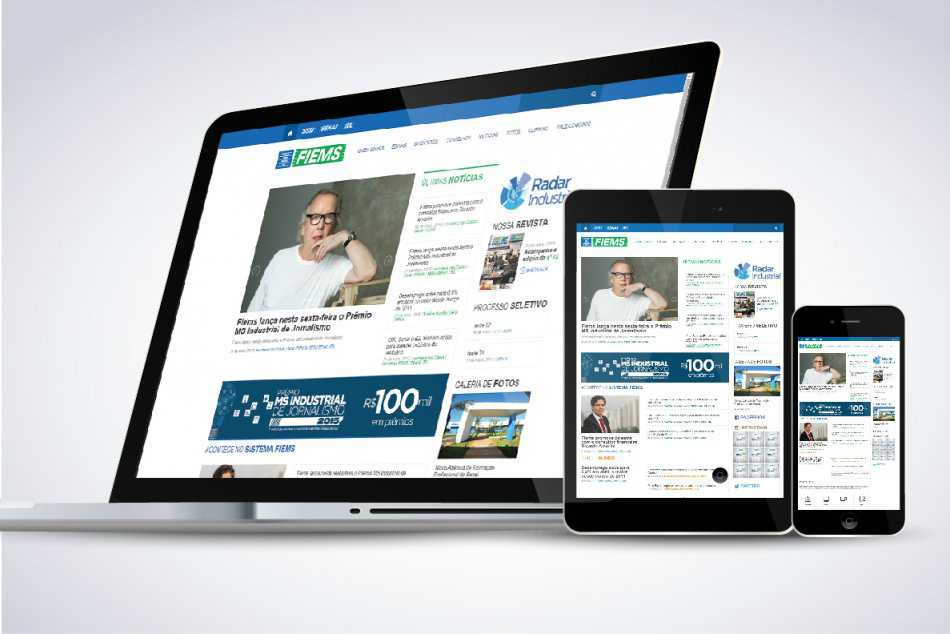 Novo portal da Fiems alia notícias com oferta de serviço, estágios e cursos A intenção com o novo site é aproximar os interessados na variedade de serviços oferecidos pelo Sistema Indústria no Estado. (Foto: Assessoria)