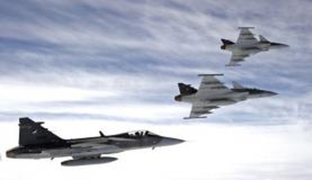 O modelo sueco Gripen, da Saab, foi o escolhido pelo governo brasileiro. (Foto:Stefan Kalm / Saab Group)