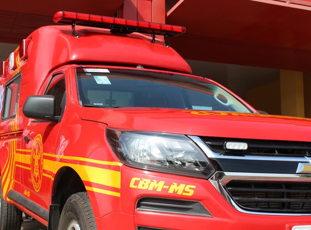 Eldorado entrega ambulância aos bombeiros em Três Lagoas Ambulância doada pela Eldorado. Foto: Divulgação.