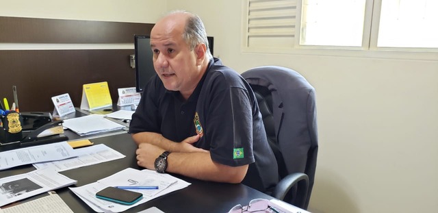 Após operação no Novo Oeste, Delegado Regional preocupa-se com a ação de milícias Delegado Regional dr. Rogério Fernando Makert Faria. Foto: João Vitor/Perfil News