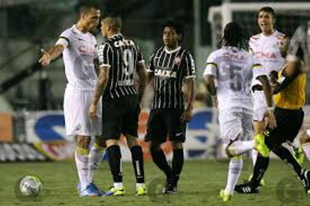 Times vestem a camisa contra o trabalho infantil, neste fim de semana A rivalidade entre corintianos e santistas será somente dentro de campo, mas os times estarão unidos na campanha contra o trabalho infantil (Foto: Gazeta Press)