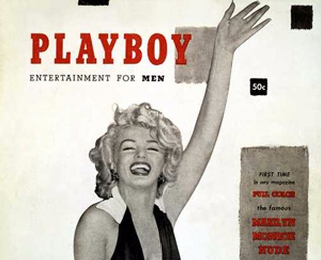 Playboy, revista lançada em 1953 com uma capa sexy de Marilyn Monroe (Foto: Reprodução)