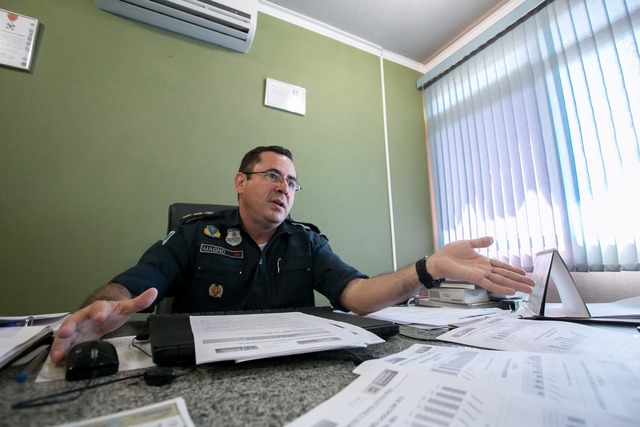 Três Lagoas registra queda no número de furtos em 2017 Tenente-Coronel James Magno. (Foto: Ygor Andrade)