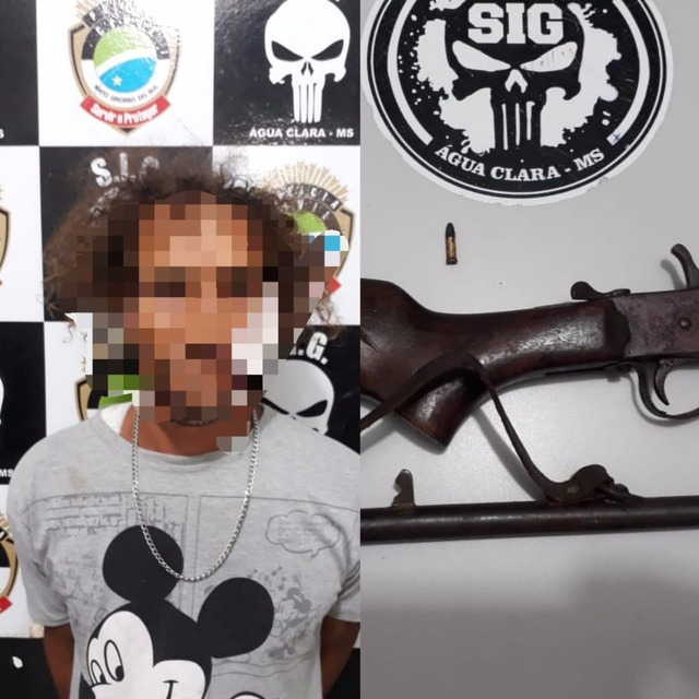 Polícia Civil de Água Clara prende em flagrante autor de tentativa de homicídio em fazenda Foto/ Assessoria