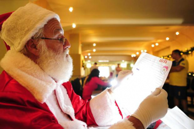 O Papai Noel dos Correios recebeu a adesão de 2.765 padrinhos. Foto: Divulgação/Google