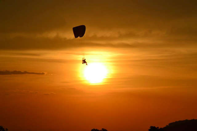 O por do sol na Chapada dos Guimarães é um espetáculo a parte da natureza  