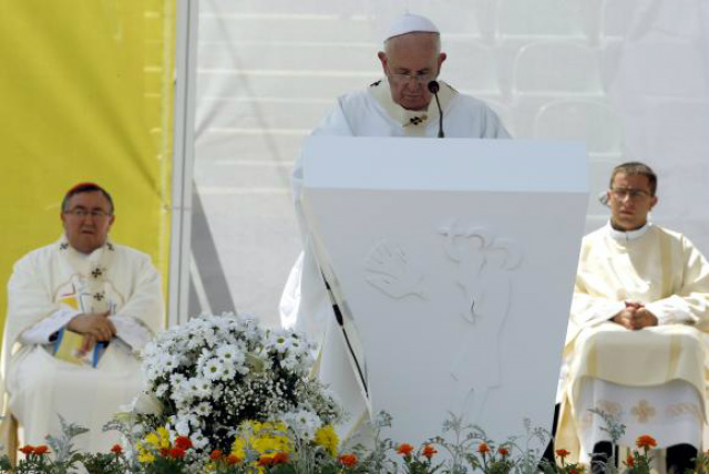 Papa Francisco apresenta a encíclica dedicada ao meio ambiente. (Foto: Assessoria)